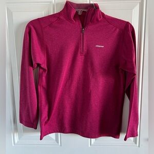 Patagonia Kids Capilene 3 Midweight Zip-Neck Pink Sz 10